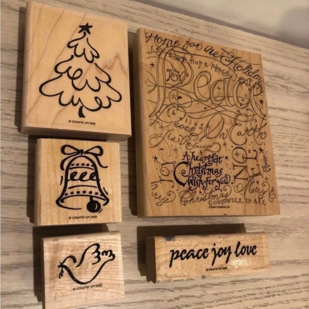 Christmas rubber stamps scrapbooking
